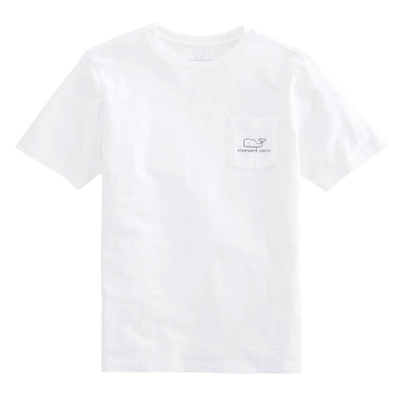 vineyard vines Boys' Short Sleeve Vintage Whale T-Shirt, White Cap, X-Large - Image 2